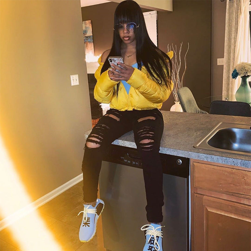 women's short down jacket