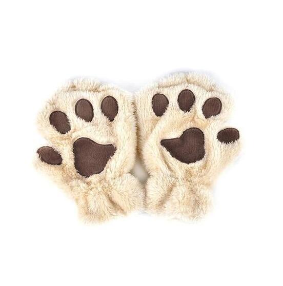 Half Cover Paw Bear Cat Claw Gloves