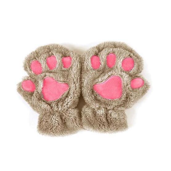 Half Cover Paw Bear Cat Claw Gloves