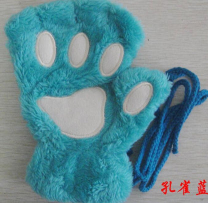 Half Cover Paw Bear Cat Claw Gloves