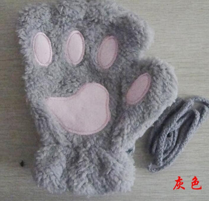 Half Cover Paw Bear Cat Claw Gloves