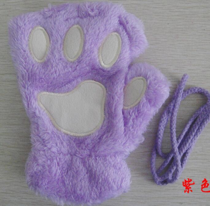 Half Cover Paw Bear Cat Claw Gloves