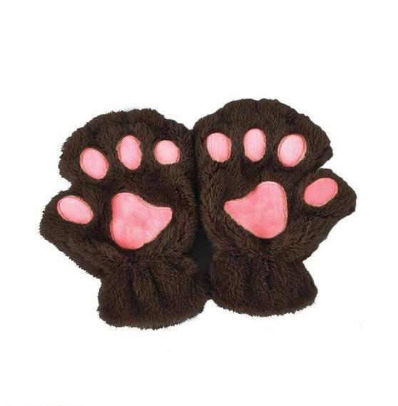 Half Cover Paw Bear Cat Claw Gloves