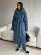 large lapel winter coat