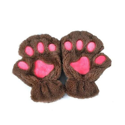 Half Cover Paw Bear Cat Claw Gloves