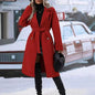 double-breasted trench coat winter