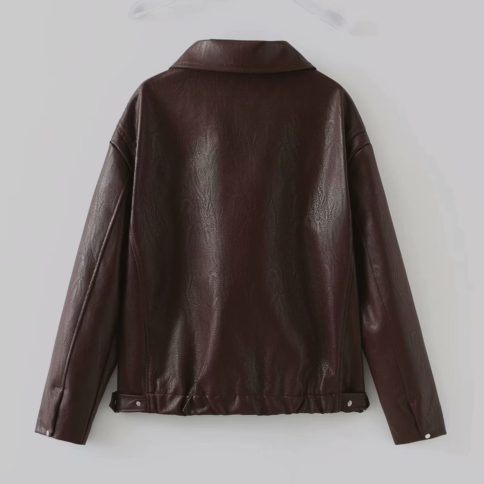 casual leather jacket