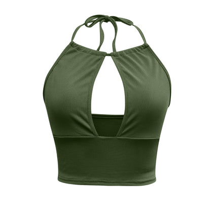 Camisole Halter Vest Women Summer Hollow Tops