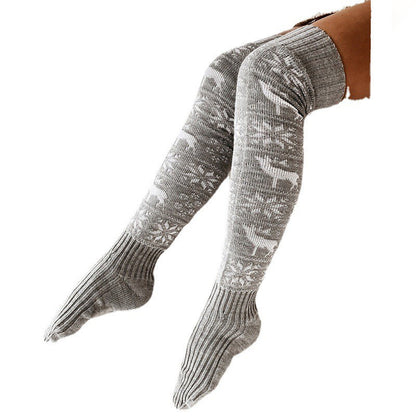 women's winter thigh-high socks