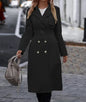 double-breasted trench coat winter