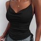 Spaghetti Strap Tops V-neck Camisole Shirts 