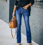 High Waist Bell Bottom Jeans 